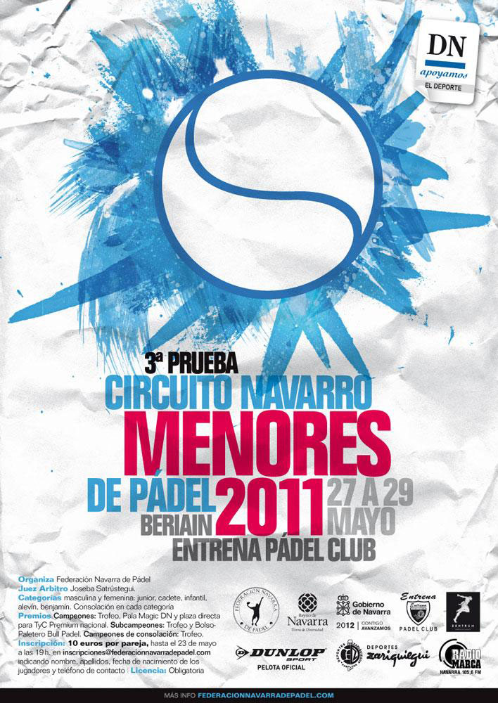 Tercera Prueba del Circuito Navarro de Menores De Padel 2011